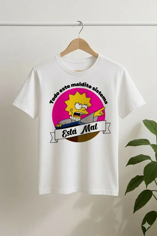 Remera “Todo este maldito sistema está mal”
